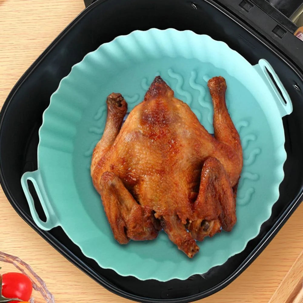 Cesto de Silicone Premium Domus para Air Fryer - Antiaderente